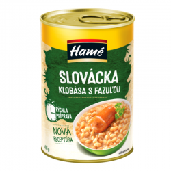 Slovak sausage with beans...