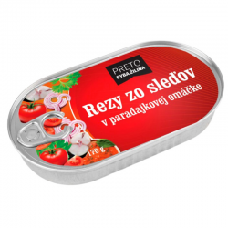 Slices of herring in tomato...